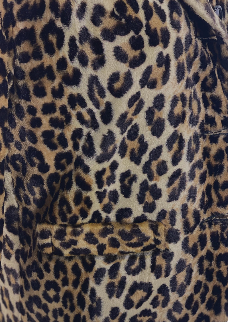 Stunning 1960s Faux Leopard Jacket - New!