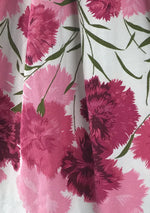 Vintage 1950s Pink Carnations Pique Dress - New! (SOLD)