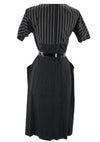 1950's - 1960s Mr. Mort Black & Ivory Cotton Dress - New!