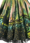 Vintage 1950s Mexican Scenic Print Cotton Sundress - New!