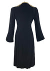 Vintage 1930s Black Rayon BlendOverdress- New!