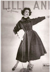 1950s Couture Lilli Ann Black Wool Princess Coat- New!