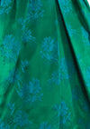 Late 1950s Early 1960s Green Floral Brocade Party Dress- New!