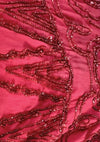 Vintage 1920s Red Beaded Chiffon Party Dress - New! (ON HOLD)