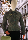Vintage 1950s Olive Flecked Tweed Jacket - New!