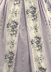 Vintage 1950s Lavender Floral Cotton Dress- New!