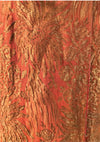 Vintage 1920s Tangerine Silk Velvet & Lame Cape - New!