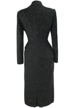 Vintage 1950s Designer Lilli Ann Black Fleck Suit- New!