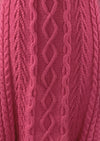 Vintage 1980s Rouge Pink Cable Knit Dress- NEW!