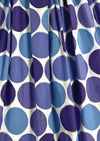 Vintage 1950s Purple and Blue Circle Novelty Print Dress- New!