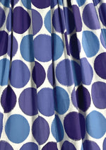 Vintage 1950s Purple and Blue Circle Novelty Print Dress- New!