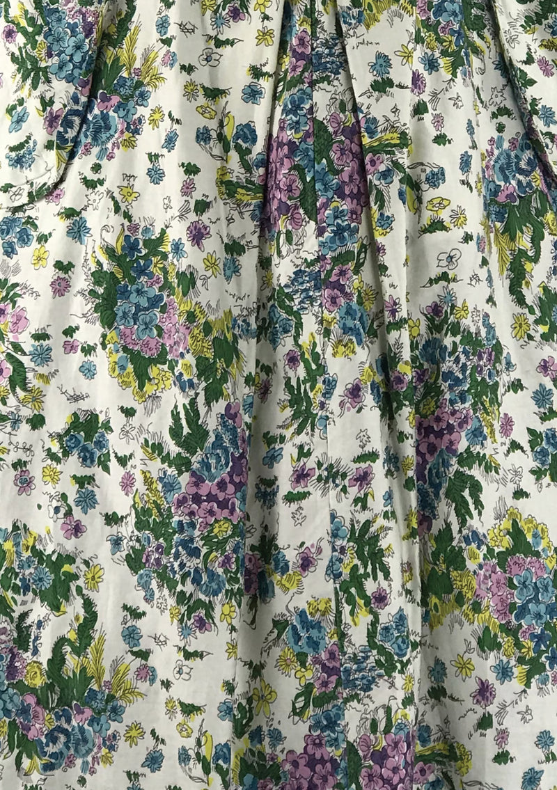 Vintage 1950s Pink, Purple and Blue Floral Sprays- New!