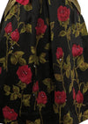 Vintage 1950s Designer Raoul Couture Red Roses Dress- New!