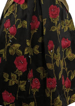 Vintage 1950s Designer Raoul Couture Red Roses Dress- New!