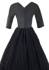 Early 1950s Black Taffeta Cocktail Dress New!