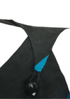 Vintage 1950s Vibrant Blue and Black Dot Dress- New!