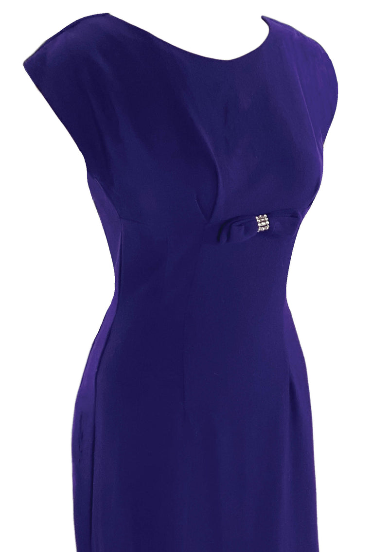 Vintage 1950s Purple Wool Dress Ensemble- New! (ON HOLD)