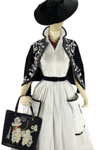 Late 1950s to Early 1960s White Cotton Dress- New!