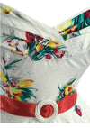 Vintage 1950s Tulip Print Dress & Bolero- New! (RESERVED)