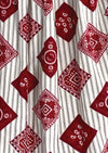 Lovely 1950s Ticking Stripe with Bandeau Squares Sundress- New!