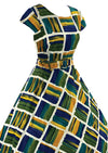 Late 1950s Early 1960s Paint Splatters Cotton Dress  - NEW!
