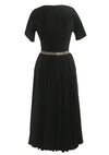 Vintage 1950s Black Lilli Ann Cocktail Dress- New!