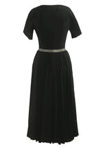 Vintage 1950s Black Lilli Ann Cocktail Dress- New!