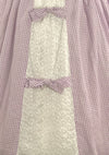 Vintage 1950s Lavender & White Gingham Cotton Dress - New!