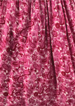 Vintage 1950s Pink Swirl Cotton Gay Gibson Dress- New!