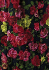 Vintage 1950s Roses Print Silk Wiggle Dress - NEW!
