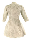 Stunning Vintage 1950s Cream Lace Peplum Jacket - NEW!