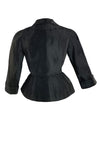 Vintage 1950s Black Silk Designer Jacket- New!