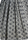 Lovely  Late 1950s B&W Eyelet Cotton Dress- New!