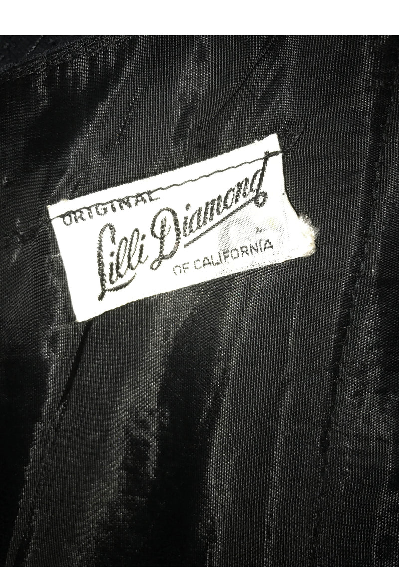 Vintage 1950's Black Lace Bombshell Lilli Diamond Dress - New!