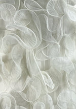 Vintage 1960s Ivory Organza Ruffle Dress- New! (ON HOLD)