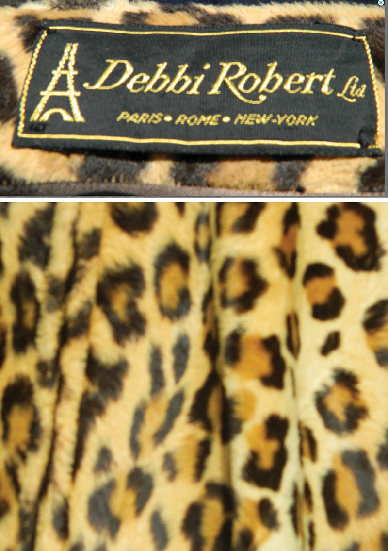 Vintage 1960s Faux Leopard Cape  - New! (ON HOLD)