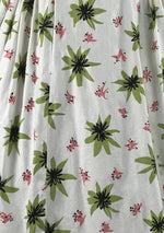 Vintage 1950s Atomic Floral Print Cotton Dress- New!