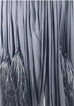 1950s Black Designer Black Silk Chiffon Cocktail Dress - New!