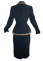 Sophisticated 1950s Designer Lilli Ann Black Suit- New!