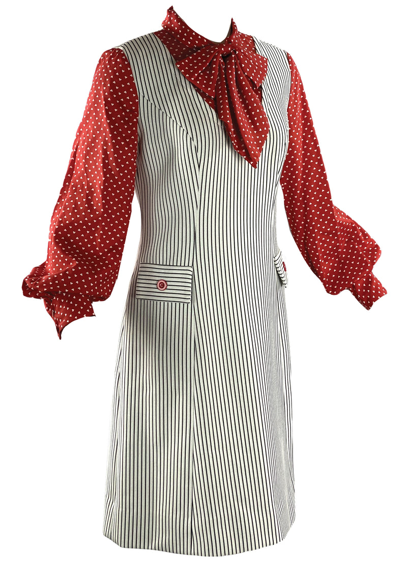 Late 1960s Early 1970s Lilli Ann Red, White & Blue Ensemble - New!