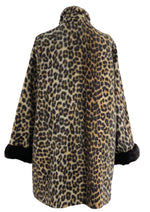 Vintage 1960s Faux Leopard Car Coat - New!