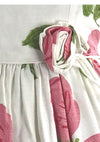 Vintage 1950s Pink Roses Pique Cotton Sundress- New! (ON HOLD)