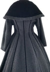 1950s Couture Lilli Ann Black Wool Princess Coat- New!