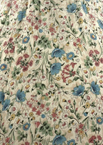 Vintage Late 1940s Field Flowers Rayon Dress- New! (ON HOLD)