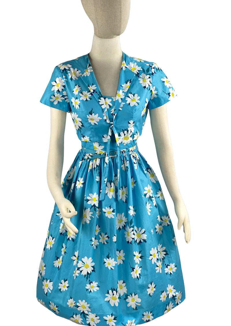 Rare Late 1950s to Early 1960s Deadstock Horrockses Dress Ensemble- NEW!