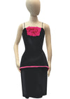 Vintage 1960s Black Lilli Diamond Party Dress   - New!