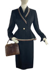 Sophisticated 1950s Designer Lilli Ann Black Suit- New!