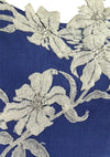 Vintage 1950s Designer Cobalt Blue Linen Dress- New!