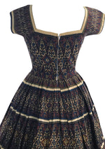 Vintage 1950s Mr Mort Designer Cotton Dress - New!