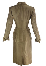 Rare Documented 1950s Lillli Ann Caramel Silk Suit- New!